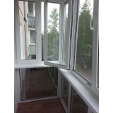 Балкон из ПВХ профиля вид изнутри